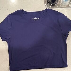 PARAGON Women's Deep Blue Crop Top